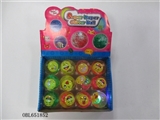 OBL651852 - Box 12 zhuang 6.5 cm cartoon smiling face flash bounce the ball