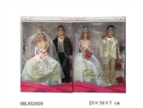 OBL652829 - Her marriage ceremony box 11 inches and a half barbie solid body with eleven inches man 2 assortment