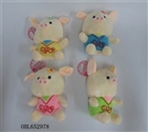 OBL652978 - 毛绒小猪公仔    （带绳）