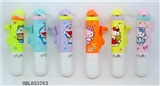 OBL653763 - Cartoon hand fan with a pen