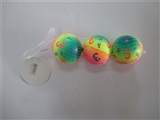 OBL654309 - Three only 6.3 cm rainbow digital zhuang PU ball