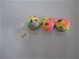 OBL654310 - Three is only 6.3 cm rainbow zhuang PU ball butterfly