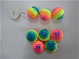 OBL654311 - Three only 6.3 cm rainbow animals face zhuang PU ball