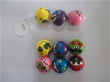 OBL654315 - Three only 6.3 cm strange face zhuang PU ball