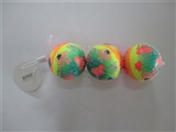 OBL654322 - Three is only 7.6 cm rainbow zhuang PU ball butterfly