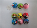 OBL654326 - Three only 7.6 cm strange face zhuang PU ball