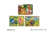 OBL654774 - Wooden 25 pieces of cartoon jigsaw puzzle