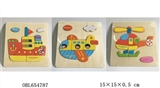 OBL654787 - Wooden many cartoon transportation puzzles