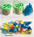 OBL654806 - 50 piece of wooden barrel building blocks
