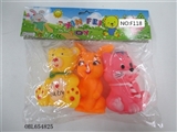 OBL654825 - Three lining plastic animal zhuang