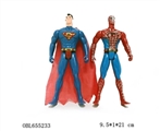 OBL655233 - Superman/batman/black spider/red spider man 15 cm doll