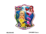 OBL656483 - 5 "mermaid with small parts (6 color, orange)