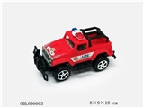 OBL656663 - Solid color inertia pickup the police car