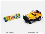 OBL656664 - Solid color inertia pickup the police car three color orange