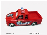 OBL657349 - Solid color inertia pickup the police car
