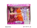 OBL657591 - Barbie fashion with four sets of clothes