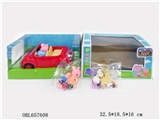 OBL657608 - The pink pig deformation bring light music for a picnic