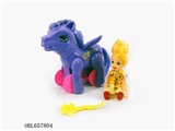 OBL657804 - Cartoon arrows flying horse hair with barbie