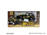 OBL658027 - 1:18 four-channel off-road military vehicles (with two lamp, no package electricity)