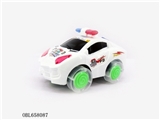 OBL658087 - Inertia wheel light music police car (can be put stay)