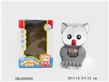 OBL658509 - 电动万向灯光音乐喷水猫头鹰