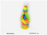 OBL658548 - 大号保龄球益智5#积木多色混装称重110克（50PCS)