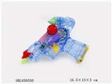 OBL658550 - 透明灯光枪声口袋太空枪（6支）