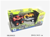 OBL658623 - 合金双惯性越野车拖合金工程车（四款混装）