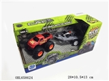 OBL658624 - 合金双惯性越野车拖合金方程车（四款混装）