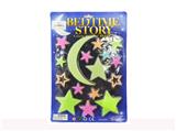 OBL658876 - Luminous color stars and moon
