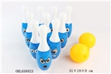 OBL658923 - 19 cm smiling face bowling 10 bottles of 2