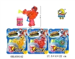 OBL659142 - Inertial transparent bubble gun with light robot (3 color)