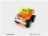 OBL659150 - Solid color cord jeep police cars with lights