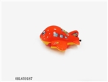 OBL659187 - Cartoon drawing plane with the bell 3 color orange