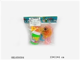 OBL659304 - 惯性灯光泡泡枪海马 1pcs