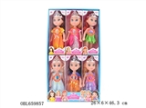 OBL659857 - Six display cases and 9 inches music empty handed six dolls princess Disney salon