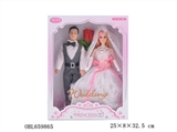 OBL659865 - 11 "real live hand dress barbie dolls and the prince