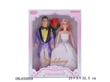 OBL659868 - 11 "real live hand dress barbie dolls and the prince