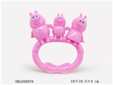 OBL659978 - 粉红小猪摇铃