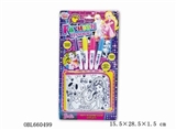 OBL660499 - DIY粉红色芭比钱包(4色可洗水笔）