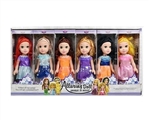 OBL660781 - 10 inch empty handed Disney dolls six assortments