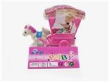OBL660791 - Three inches of solid body barbie kelly belt pull cart