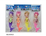 OBL660923 - 3 inch mermaid doll opp bag four assortments