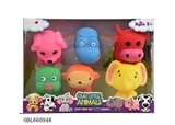 OBL660948 - Six cartoon animals to evade glue blister box