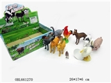 OBL661270 - 12 only 5 inch farm animals in a box