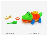OBL661639 - Educational disassembling drag cartoon crocodile