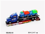 OBL662143 - 喷漆惯性拖头车+2只庄工程车