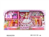 OBL662559 - High quality big box with 11.5 inch solid body dress barbie clothes accessories