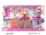 OBL662609 - High quality big box with 11.5 inch solid body dress barbie clothes accessories