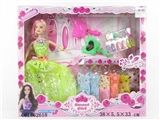 OBL662618 - High quality big box with 11.5 inch solid body dress barbie clothes accessories